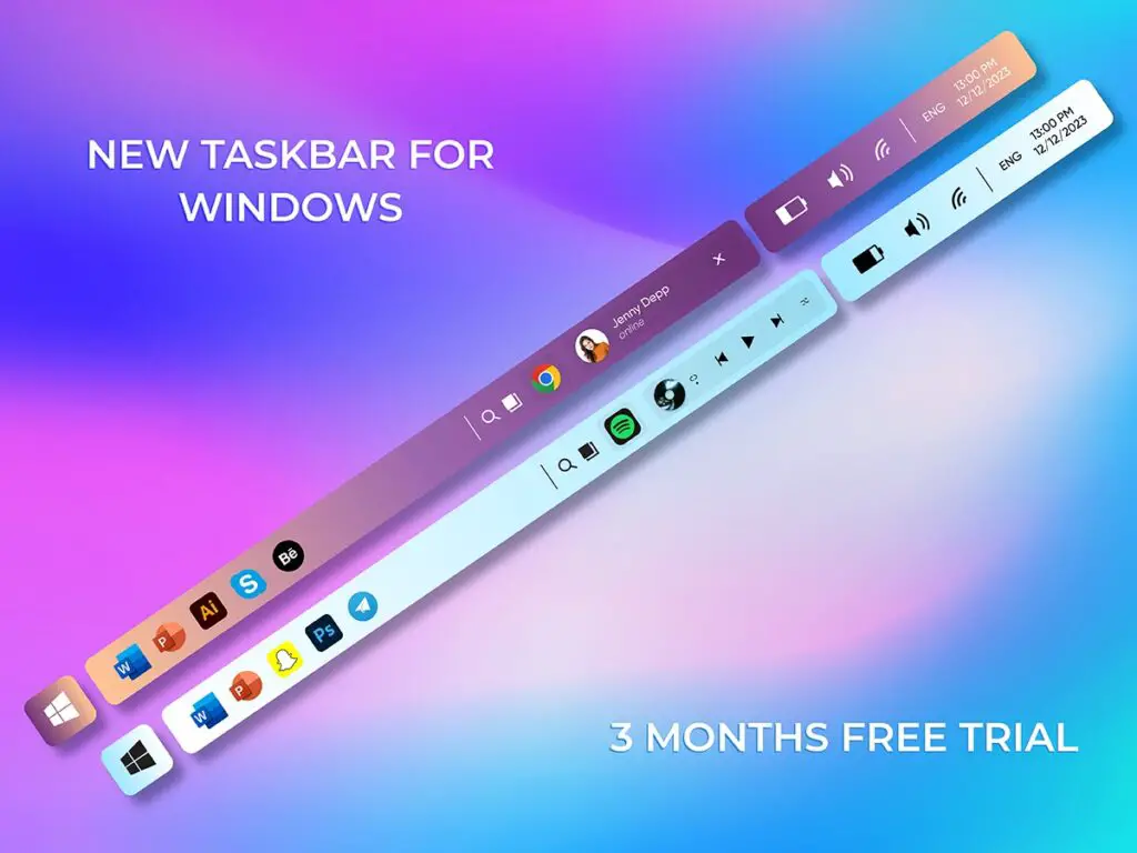 Revamp Your Desktop: Stunning Windows 11 Taskbar Themes 2024 – Free, Easy, and Lightweight!