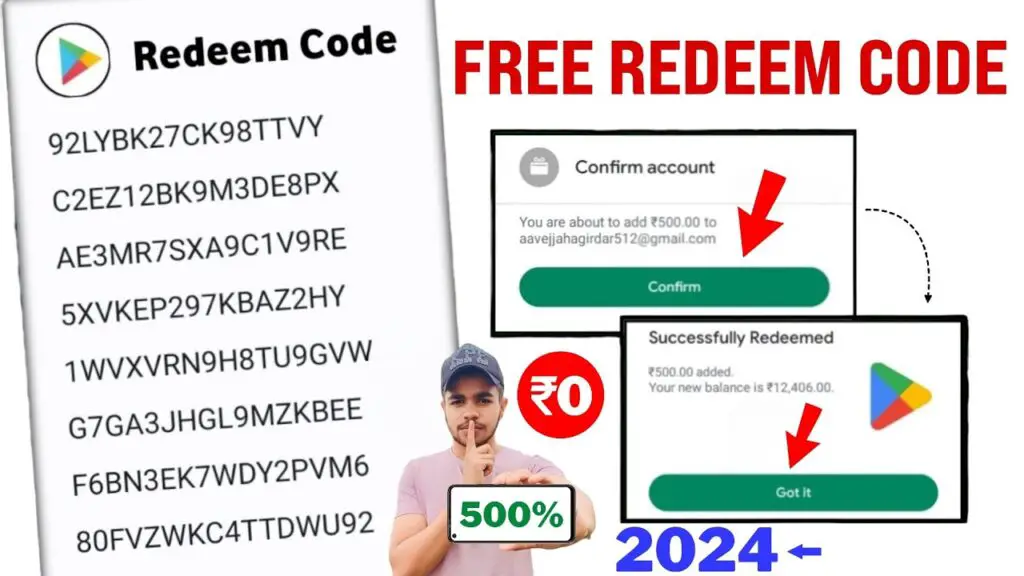 Google Play redeem codes