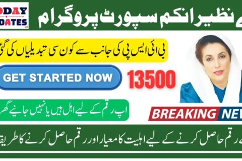 Benazir Income Support Programme 2025 Payment 13500: Details About Updates